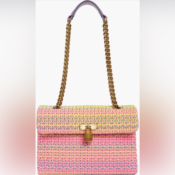 Kurt Geiger Handbags - Kurt Geiger London Brixton Woven Convertible Shoulder Bag Pastel